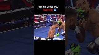 Teofimo Lopez caught making same mistake Devin Haney made against Ryan Garcia boxing mistakes [upl. by Ettezel]