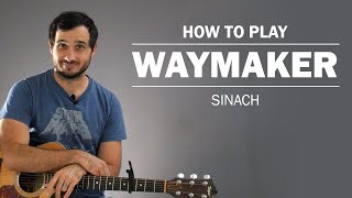 WayMaker Sinach  How To Play On Guitar [upl. by Tare398]