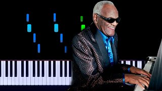 Ray Charles  Hit The Road Jack Piano Tutorial [upl. by Retxed]