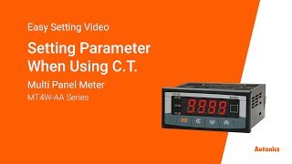 Autonics Tutorial  Setting Parameter When Using CTMT4WAA Series [upl. by Eentroc675]