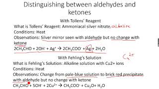 ASLevel Chemistry Carbonyl Compounds Part 13 [upl. by Rubin]