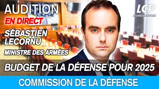 Budget 2025  Sébastien Lecornu est auditionné par la commission de la Défense 14102024 [upl. by Anoyet59]