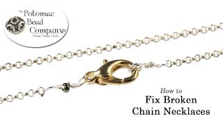 How to Fix Broken Chain Necklaces jpg [upl. by Joelie15]