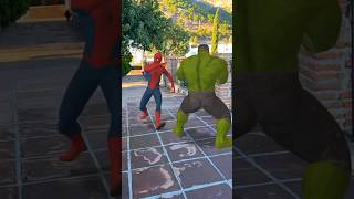 Headlock Showdown SpiderMan vs Hulk shorts hulksmash spiderman [upl. by Nylassej]