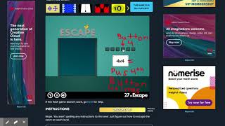 Level 27 Walkthrough for 40x Escape on coolmathgamescom [upl. by Bald854]