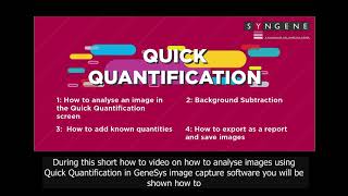 GeneSys How to Video Quick Quant [upl. by Ashraf187]