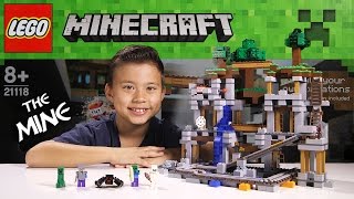 LEGO MINECRAFT  Set 21118 THE MINE  Unboxing Review TimeLapse Build [upl. by Emixam]