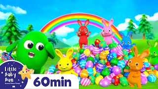 Rainbow Hopping Bunnies Happy Easter 🐰🌈  Little Baby Bum  Nursery Rhymes for Babies [upl. by Lzeil]