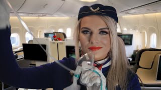 ASMR First Class Flight Attendant To Dreamland  Roleplay  Personal Attention [upl. by Fairbanks139]