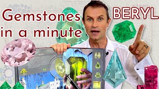 All about BERYL Emerald Aquamarine etc  Study Gemology  Gemstones In A Minute Episode 4 [upl. by Notlim138]