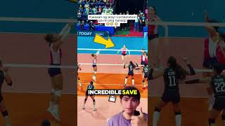 Bernadeth Pons Combination play vs Cignal [upl. by Ahsaetan]