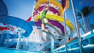 Norwegian Cruise Line  POOLS amp AQUA PARKS [upl. by Onifled]