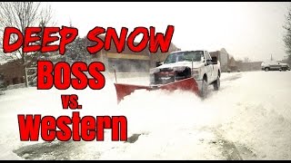 Plow Review Boss Vs Western snow plow [upl. by Justus666]