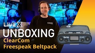 Unboxing ClearCom Freespeak Beltpack [upl. by Aissatan]