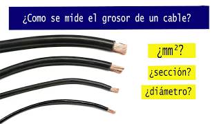 Como saber la sección de un cable [upl. by Guendolen898]