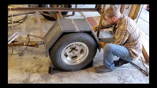 Making HeavyDuty Fenders for a Trailer from Scratch [upl. by Alderson]