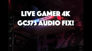 AVerMedia Live Gamer 4k Audio Fix [upl. by Helban679]