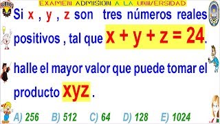 EXAMEN CALLAO DESIGUALDADES Y MEDIA PROBLEMA RESUELTO SOLUCIONARIO ADMISIÓN UNIVERSIDAD UNAC [upl. by Knutson]