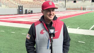 WSU Football Jake Dickert after Spring Practice  41624 [upl. by Bobbee]