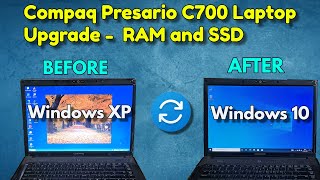 Compaq Presario C700 Laptop Upgrade  Upgraded Windows XP to Windows 10 successfully 🔥 [upl. by Ardnekan]