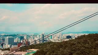 Seoul Namsam Park Tram Ride view of Northern Seoul 2024 [upl. by Nowd]