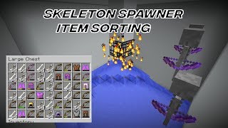 Skeleton Spawner Item Sorting [upl. by Eirrehc112]