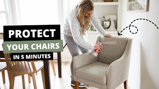 How to Scotchgard chairs  Protect Furniture Scotchgard Scotchguard How to apply Scotchgard [upl. by Voss]