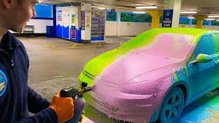 How Much RAINBOW SNOW FOAM Can This Car Take [upl. by Eizus18]