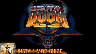 How to Install Brutal Doom 64 V2 mod [upl. by Anivel]