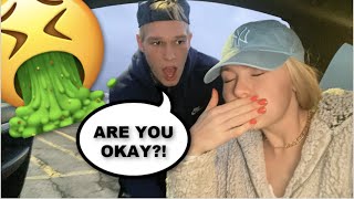 Getting CAR SICK Prank On BOYFRIEND [upl. by Adnoraj152]