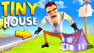 I made the Neighbors House 10000 Times SMALLER  Hello Neighbor Gameplay Mods [upl. by Leia]