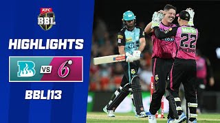 Brisbane Heat v Sydney Sixers  BBL13 [upl. by Alansen]