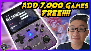 Budget Retro Handheld Under 50  Kinhank K36 Review  How to Add 7000 Games FREE [upl. by Eey]