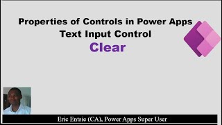 Power Apps Text input control  Clear Property [upl. by Areikahs]