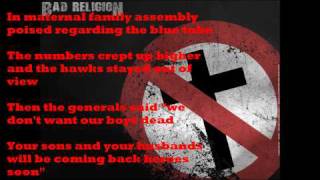 Bad Religion  Drunk Sincerity Lyrics [upl. by Amitak]