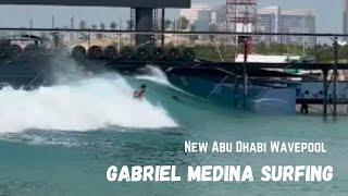 Gabriel Medina Surfing Kelly Slaters NEW Wavepool Abu Dhabi [upl. by Zeta]