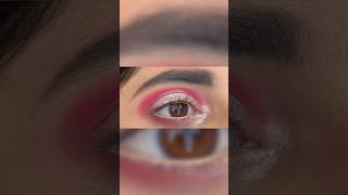 Silver pink eye look  pink and silver eyeshadow tutorial  eyeshadow tutorial for brown eyes [upl. by Novy]