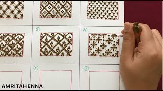 HENNA MEHNDI ONLINE CLASS  TYPES OF GRIDNETTING PATTERNS  PRO LEVEL MEHENDI LEARNING TUTORIAL [upl. by Assilim]