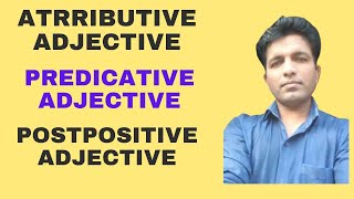 Adjective  Three positions of adjectives  Attributive predicative amp postpositive adjectives [upl. by Nawak]