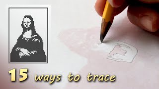 15 ways how to trace or transfer a photo image or drawing ■ Tracing Masterpieces [upl. by Ellissa514]