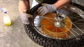 Changing a Motorcycle Tire and Tube [upl. by Roman4]