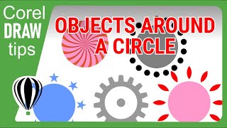 Distributing objects around a circle in CorelDraw [upl. by Chevalier]