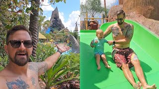 Were Finally Back At Volcano Bay  Toddler Splash Play Area Fun Cabana Tour amp Slide POVs [upl. by Ennairb]