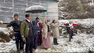 SNOW FALL IN DARJEELING RANGBULL  4 FEB 2022  PART I Darjeeling SnowfallWinterMemoriesviral [upl. by Bengt238]