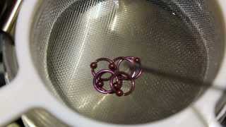 Anodizing Titanium Captive Bead Rings [upl. by Ronny]