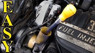 Power Steering Fluid Change QUICK and EASY [upl. by Eveleen]