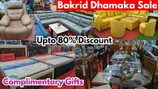 EID Dhamaka Sale  Upto 80 Discount  Complimentary Gifts  Dining table Sofa sets amp Cots [upl. by Yorgo707]