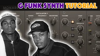 How to Make a West Coast Lead Native Instruments Monark G Funk Synth Tutorial [upl. by Labaw]