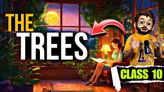 The trees poem class 10  Animated  Full  हिंदी में  Explained  The trees Class 10 [upl. by Edita]