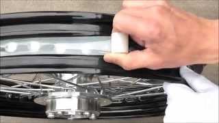 Outex tubeless kit Instruction for HarleyDavidson  チューブレスキット施工 ハーレーダビッドソン [upl. by Nytsirt]